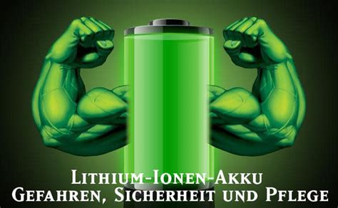 Lithium-Ionen-Akku Pflege